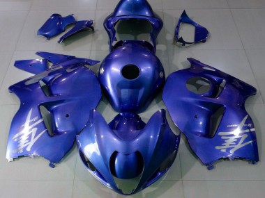 Preisgünstige Suzuki GSXR 1300 Motorrad Verkleidung 1996-2007 - Glanzendes Blau Silber Logo
