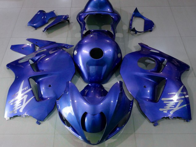 Preisgünstige Suzuki GSXR 1300 Motorrad Verkleidung 1996-2007 - Glanzendes Blau Silber Logo