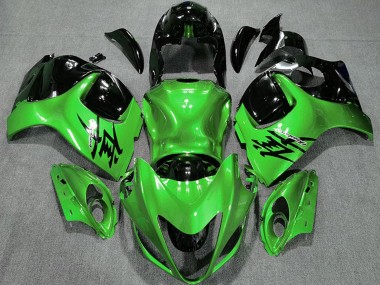 Preisgünstige Suzuki GSXR 1300 Motorrad Verkleidung 2008-2020 - Glanzendes Grun und Schwarz