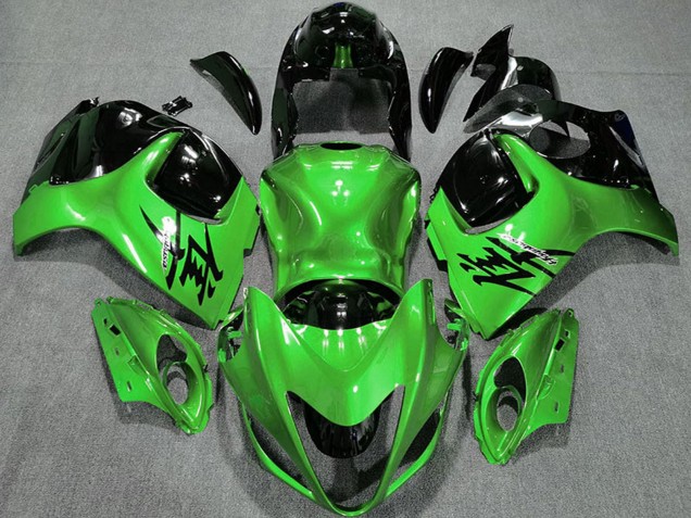 Preisgünstige Suzuki GSXR 1300 Motorrad Verkleidung 2008-2020 - Glanzendes Grun und Schwarz