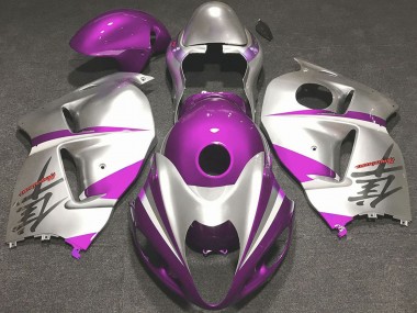 Preisgünstige Suzuki GSXR 1300 Motorrad Verkleidung 1996-2007 - Glanzendes Rosa und Silber