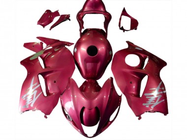 Preisgünstige Suzuki GSXR 1300 Motorrad Verkleidung 1996-2007 - Glanzendes Rot Silber Logo