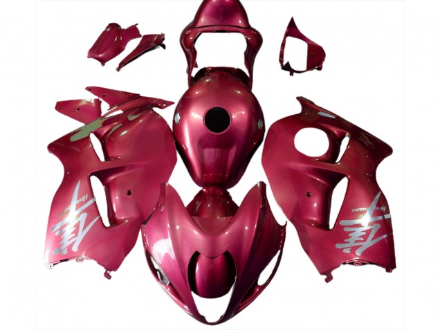 Preisgünstige Suzuki GSXR 1300 Motorrad Verkleidung 1996-2007 - Glanzendes Rot Silber Logo