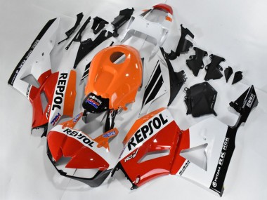 Preisgünstige Honda CBR600RR Motorrad Verkleidung 2013-2023 - Orange Weiss Rot Glanzendes Schwarz Repsol