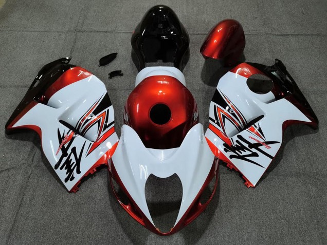 Preisgünstige Suzuki GSXR 1300 Motorrad Verkleidung 1996-2007 - Weiss Orange