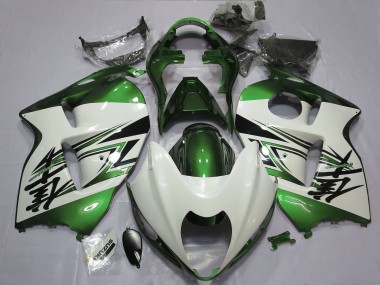 Preisgünstige Suzuki GSXR 1300 Motorrad Verkleidung 1996-2007 - Glanzendes Weiss Grun