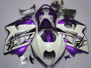 Preisgünstige Suzuki GSXR 1300 Motorrad Verkleidung 1996-2007 - Glanzendes Weiss Lila