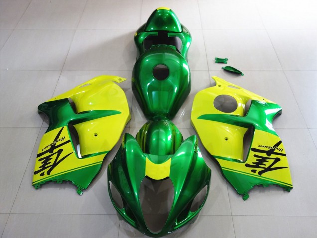 Preisgünstige Suzuki GSXR 1300 Motorrad Verkleidung 1996-2007 - Grun und Gelb