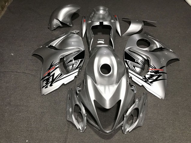 Preisgünstige Suzuki GSXR 1300 Motorrad Verkleidung 2008-2020 - Flussiges Silber Rot