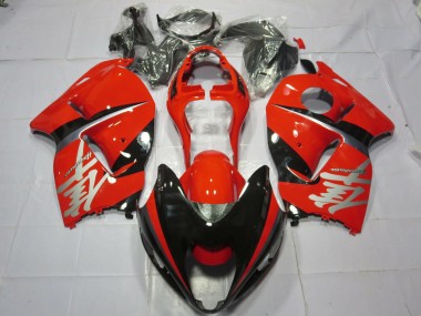 Preisgünstige Suzuki GSXR 1300 Motorrad Verkleidung 1996-2007 - Rot Schwarz Silber Aufkleber