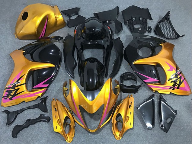 Preisgünstige Suzuki GSXR 1300 Motorrad Verkleidung 2008-2020 - Gold Rosa Schwarz