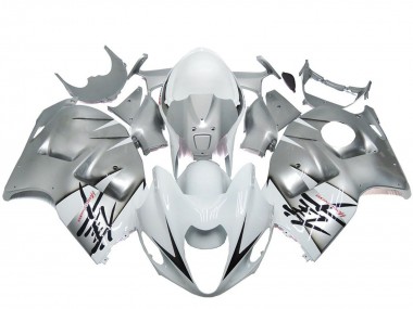 Preisgünstige Suzuki GSXR 1300 Motorrad Verkleidung 1996-2007 - Silber Weiss OEM Stil