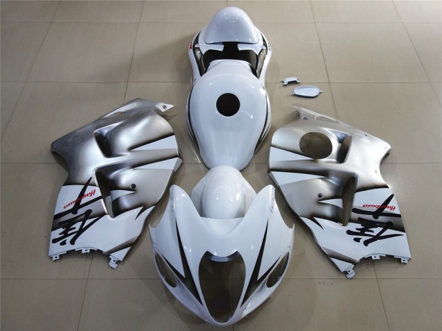 Preisgünstige Suzuki GSXR 1300 Motorrad Verkleidung 1996-2007 - Weiss Silber
