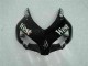 Preisgünstige Honda CBR1000RR Motorrad Verkleidung 2004-2005 - Glanzendes Schwarz Weiss West Mobil Michelin