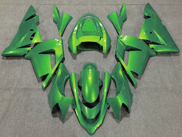 Preisgünstige Kawasaki ZX10R Motorrad Verkleidung 2004-2005 - Glanzendes Grun
