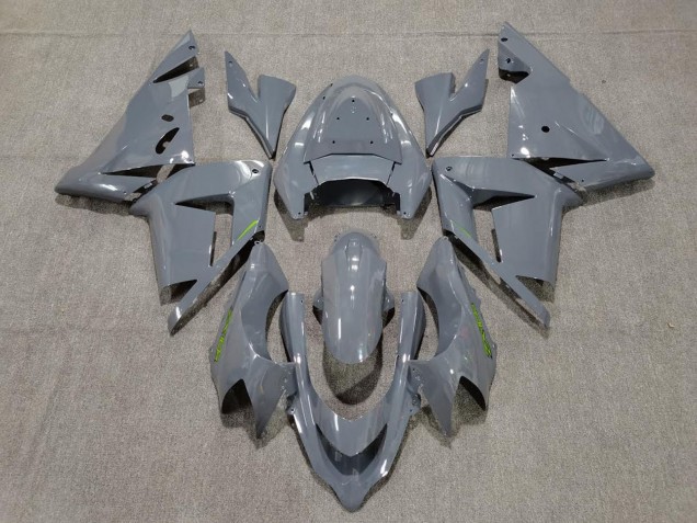 Preisgünstige Kawasaki ZX10R Motorrad Verkleidung 2004-2005 - Glanzendes Grau Grun