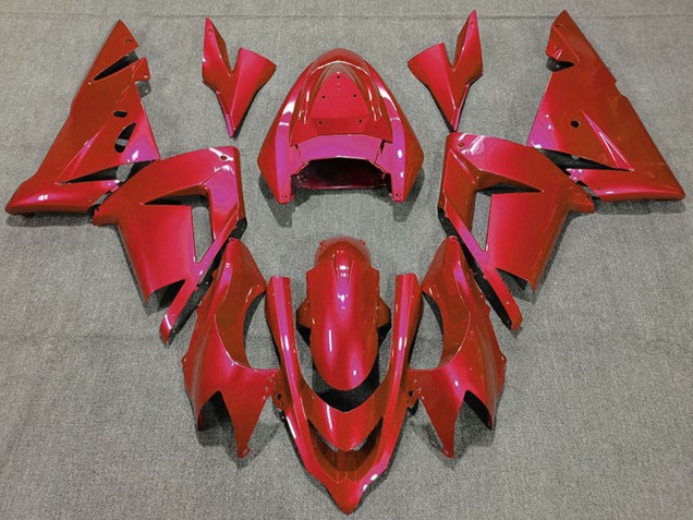 Preisgünstige Kawasaki ZX10R Motorrad Verkleidung 2004-2005 - Glanzendes Rot