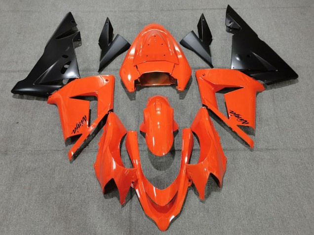 Preisgünstige Kawasaki ZX10R Motorrad Verkleidung 2004-2005 - Orange Schwarz