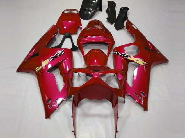 Preisgünstige Kawasaki ZX6R Motorrad Verkleidung 2003-2004 - Rot