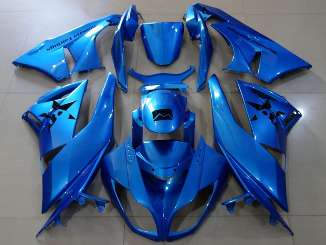 Preisgünstige Kawasaki ZX6R Motorrad Verkleidung 2009-2012 - Blau