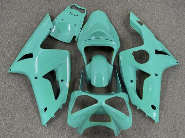 Preisgünstige Kawasaki ZX6R Motorrad Verkleidung 2003-2004 - Cyan