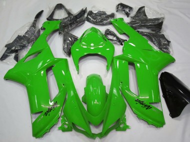 Preisgünstige Kawasaki ZX6R Motorrad Verkleidung 2007-2008 - Glanzendes Grun