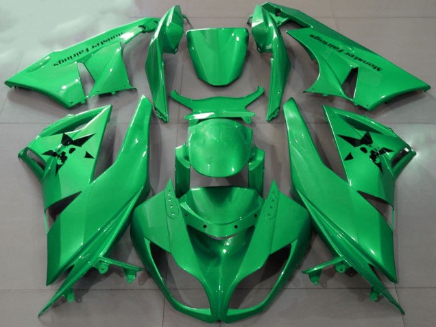 Preisgünstige Kawasaki ZX6R Motorrad Verkleidung 2009-2012 - Grun