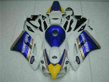 Preisgünstige Honda CBR1000RR Motorrad Verkleidung 2004-2005 - Weiss Blau Gelb Rothmans