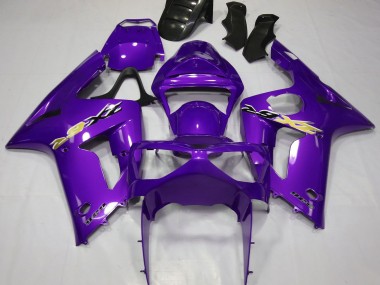 Preisgünstige Kawasaki ZX6R Motorrad Verkleidung 2003-2004 - Lila