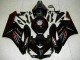 Preisgünstige Honda CBR1000RR Motorrad Verkleidung 2004-2005 - Glanzendes Schwarz Rot Flamme