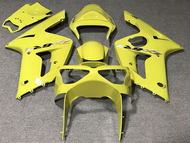 Preisgünstige Kawasaki ZX6R Motorrad Verkleidung 2003-2004 - Gelb