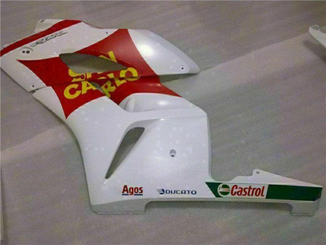 Preisgünstige Honda CBR1000RR Motorrad Verkleidung 2004-2005 - Weiss Rot Gelb San Carlo 58