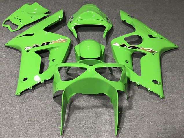 Preisgünstige Kawasaki ZX6R Motorrad Verkleidung 2003-2004 - Hellgrun
