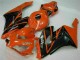 Preisgünstige Honda CBR1000RR Motorrad Verkleidung 2004-2005 - Orange Glanzendes Schwarz