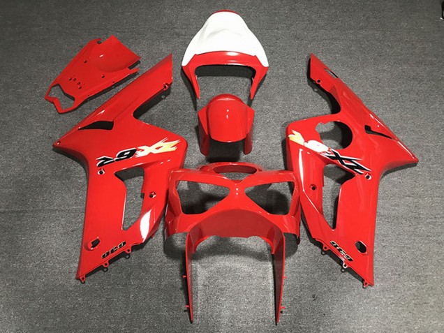 Preisgünstige Kawasaki ZX6R Motorrad Verkleidung 2003-2004 - Rot 636