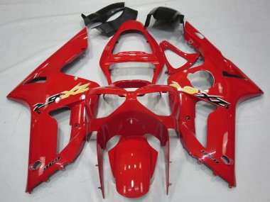 Preisgünstige Kawasaki ZX6R Motorrad Verkleidung 2003-2004 - Rot