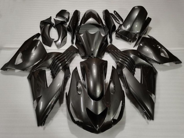 Preisgünstige Kawasaki ZX14R Motorrad Verkleidung 2006-2011 - Glanzendes Schwarz