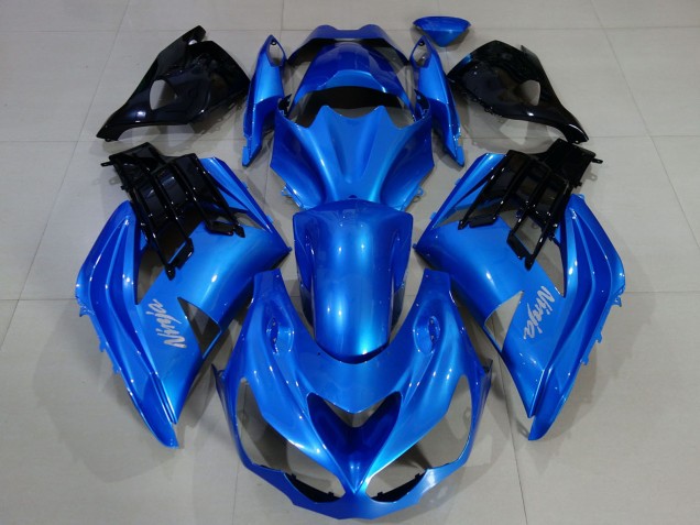 Preisgünstige Kawasaki ZX14R ZZR1400 Motorrad Verkleidung 2012-2024 - Blau Schwarz