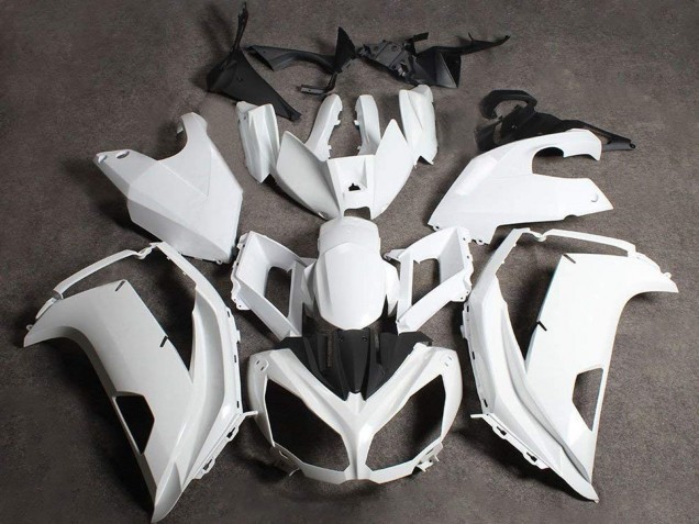 Preisgünstige Kawasaki Ninja 650R Motorrad Verkleidung 2009-2011 - Weiss