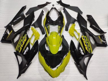 Preisgünstige Kawasaki Ninja 400 Motorrad Verkleidung 2018-2024 - Gelb Glanzendes Schwarz Matt Schwarz OEM Stil