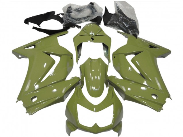 Preisgünstige Kawasaki Ninja 250 Motorrad Verkleidung 2008-2012 - Olive Grun