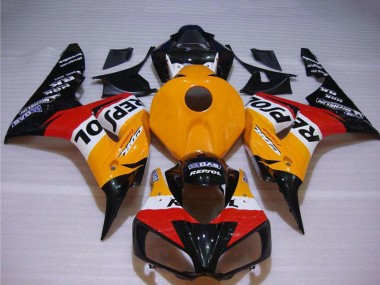 Preisgünstige Honda CBR1000RR Motorrad Verkleidung 2004-2005 - Orange Weiss Rot Glanzendes Schwarz Repsol