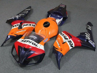 Preisgünstige Honda CBR1000RR Motorrad Verkleidung 2006-2007 - Orange Weiss Rot Blau Repsol