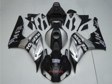 Preisgünstige Honda CBR1000RR Motorrad Verkleidung 2004-2005 - Silber Glanzendes Schwarz Repsol
