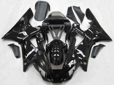 Preisgünstige Yamaha R1 Motorrad Verkleidung 2000-2001 - Glanzendes Schwarz Weiss