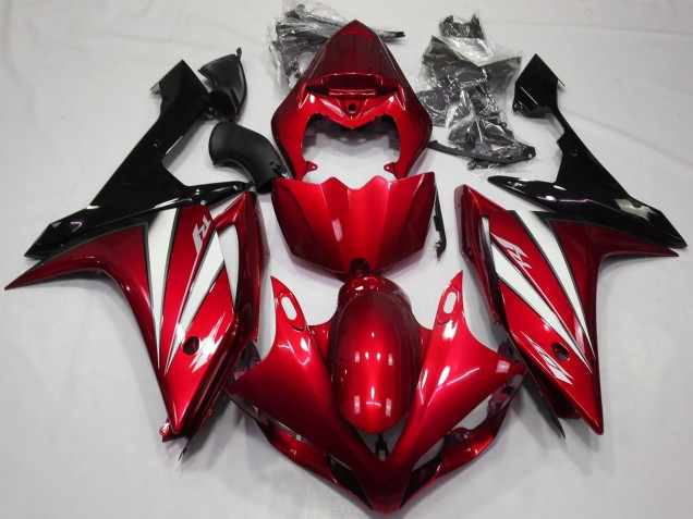 Preisgünstige Yamaha R1 Motorrad Verkleidung 2007-2008 - Rot Weiss Schwarz