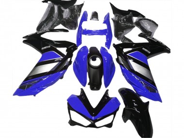 Preisgünstige Yamaha R3 Motorrad Verkleidung 2015-2018 - Blau Silber Glanzendes Schwarz Yamalube