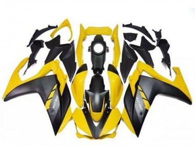 Preisgünstige Yamaha R3 Motorrad Verkleidung 2015-2018 - Gelb Matt Schwarz