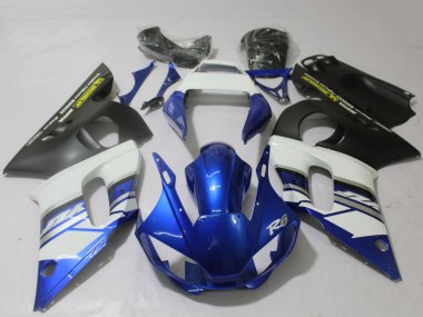 Preisgünstige Yamaha R6 Motorrad Verkleidung 1998-2002 - Weiss Blau Matt Schwarz Gelb