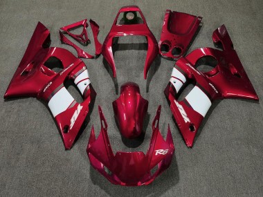 Preisgünstige Yamaha R6 Motorrad Verkleidung 1998-2002 - Rot Weiss